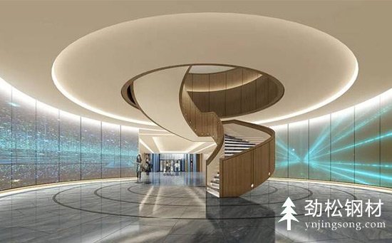 云南昆明半圓形旋轉(zhuǎn)樓梯設(shè)計(jì)定制