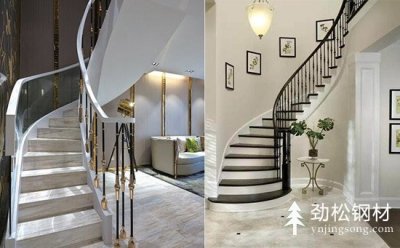 半弧形樓梯效果圖，靠墻弧形樓梯寬度尺寸